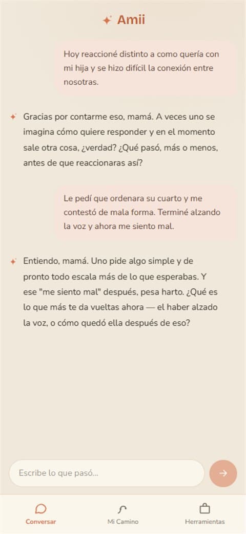 Ella te escucha, sin prisa